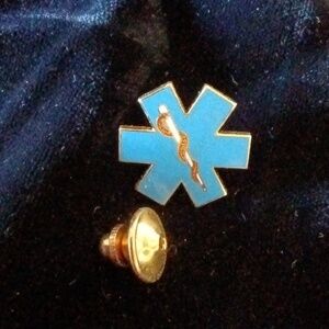EMT Enamel Lapel Pin In Original Case